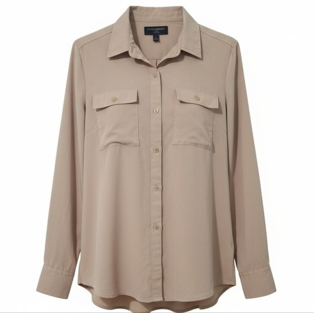 Banana Republic Classic Fit Beige Shirt